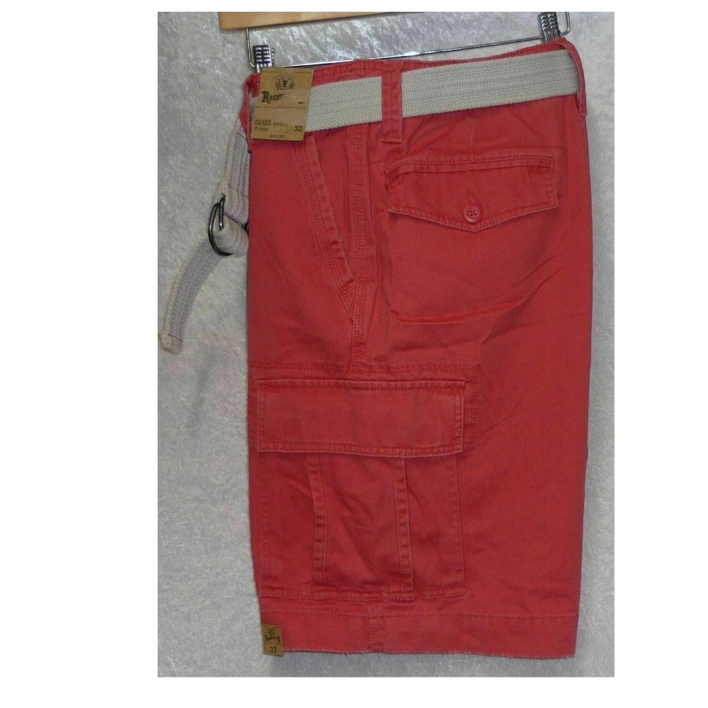Men's Belted Cargo Shorts Roebuck & Co size-32 NEW